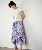 【グレース コンチネンタル/GRACE CONTINENTAL】のリゾートリーフプリントスカート ラベンダー|ID: prp329100004657088 ipo3291000000034252618