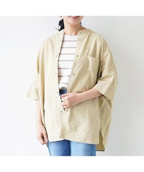 【ホワイトメイルズ/WHITE MAILS】の【手洗い可 / 和紙糸】COTTON PAPER POPLIN BAND COLLAR DOLMAN SLEEVE SHIRT コットンポプリン 半袖シャツ 人気、トレンドファッション・服の通販 founy(ファニー) ファッション Fashion レディースファッション Fashion for Women トップス・カットソー Cut & Sew Tops シャツ・ブラウス・オフィスカジュアル Elegant Blouses & Button-Ups 半袖 Short Sleeve, Half Sleeve リラックス Relax, Relaxed Fit A/W・秋冬 Autumn/Winter S/S・春夏 SS, Spring/Summer, Warm Season おすすめ Recommended / Our Picks 夏 Summer |ID:prp329100004657094