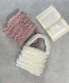 【ラ バガジェリー/LA BAGAGERIE】の【MONICA】チュールフリル2WAYバッグ ホワイト|ID: prp329100004657095 ipo3291000000034685593