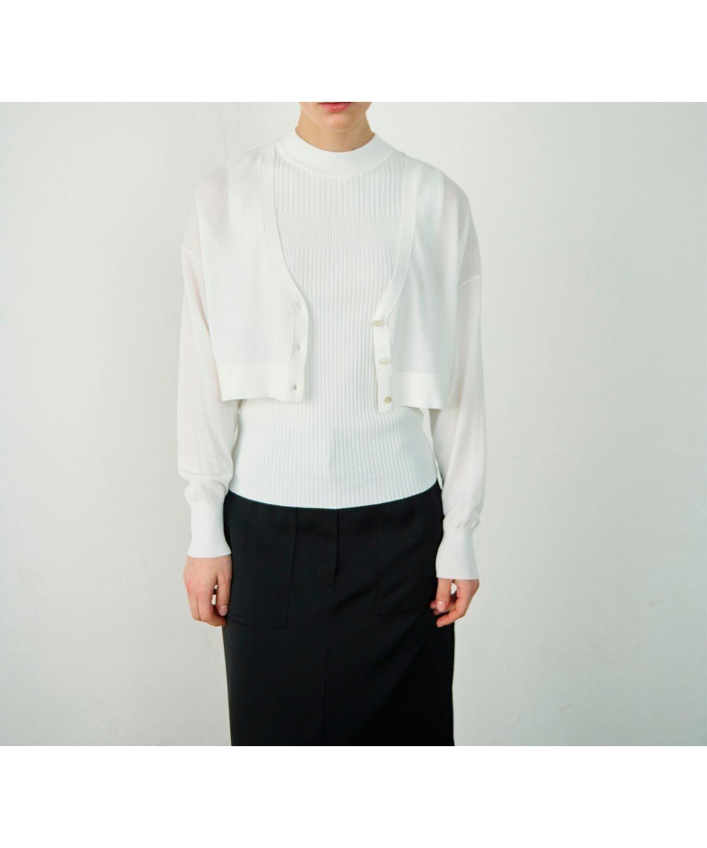 【グレース コンチネンタル/GRACE CONTINENTAL】のショートドルマンニットカーディガン 人気、トレンドファッション・服の通販 founy(ファニー) ファッション Fashion レディースファッション Fashion for Women トップス・カットソー Cut & Sew Tops ニット Knit Tops & Sweaters カーディガン・羽織り Layered Style Cardigans カーディガン Cardigan, Knitwear ショート Short, Short Length シンプル Simple, Minimal ノースリーブ Sleeveless, No-Sleeve プレーン Plain, Simple リゾート Resort, Vacation Style 夏 Summer 定番 Standard, Basic Item 春 Spring S/S・春夏 SS, Spring/Summer, Warm Season other-1|ID: prp329100004657098 ipo3291000000034628998