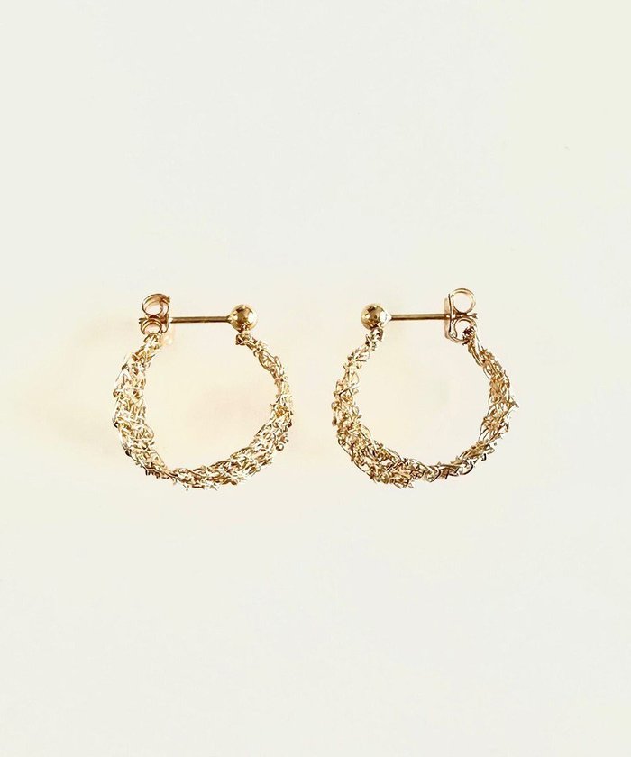 【カスミノ/CASUMINO】の【手編み/K14gf】leaf pierce ピアス インテリア・キッズ・メンズ・レディースファッション・服の通販 founy(ファニー) https://founy.com/ ファッション Fashion レディースファッション Fashion for Women かぎ針 Crochet アクセサリー Fashion Accessories イヤリング Earrings フープ Hoop, Hoop Earrings ワイヤー Wire, Wired Bra エレガント 上品 Elegant 手編み Hand-Knitted, Handmade Knit |ID: prp329100004657104 ipo3291000000033688236