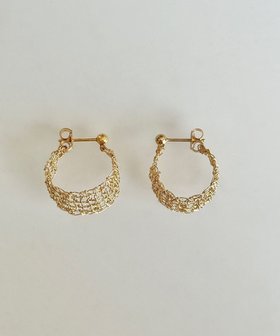 【カスミノ/CASUMINO】の【手編み/K14gf】leaf pierce ピアス 人気、トレンドファッション・服の通販 founy(ファニー) ファッション Fashion レディースファッション Fashion for Women かぎ針 Crochet アクセサリー Fashion Accessories イヤリング Earrings フープ Hoop, Hoop Earrings ワイヤー Wire, Wired Bra エレガント 上品 Elegant 手編み Hand-Knitted, Handmade Knit |ID:prp329100004657104