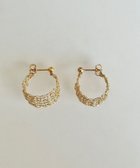 【カスミノ/CASUMINO】の【手編み/K14gf】leaf pierce ピアス gold|ID: prp329100004657104 ipo3291000000034631959