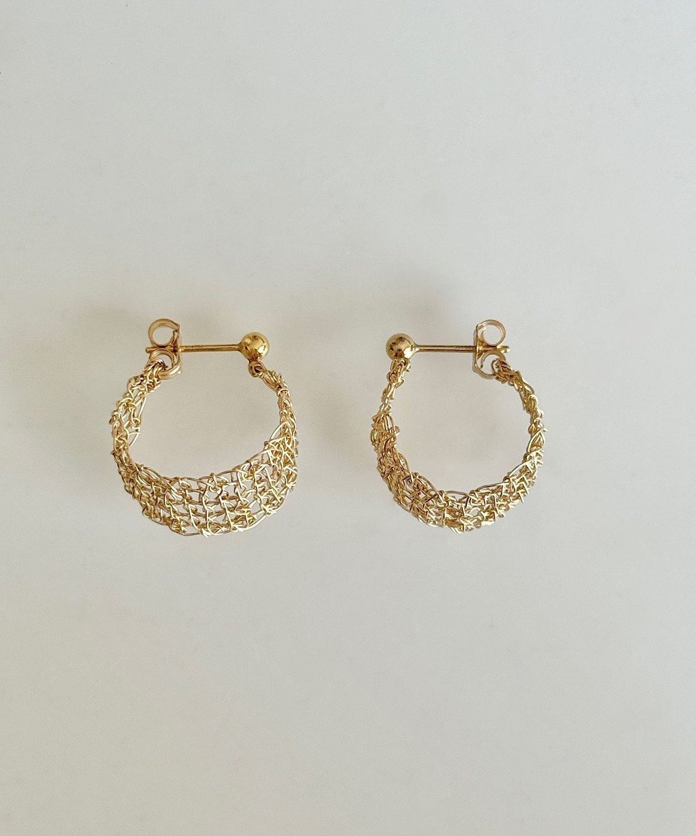 【カスミノ/CASUMINO】の【手編み/K14gf】leaf pierce ピアス インテリア・キッズ・メンズ・レディースファッション・服の通販 founy(ファニー) 　ファッション　Fashion　レディースファッション　Fashion for Women　かぎ針　Crochet　アクセサリー　Fashion Accessories　イヤリング　Earrings　フープ　Hoop, Hoop Earrings　ワイヤー　Wire, Wired Bra　エレガント 上品　Elegant　手編み　Hand-Knitted, Handmade Knit　gold|ID: prp329100004657104 ipo3291000000034631959