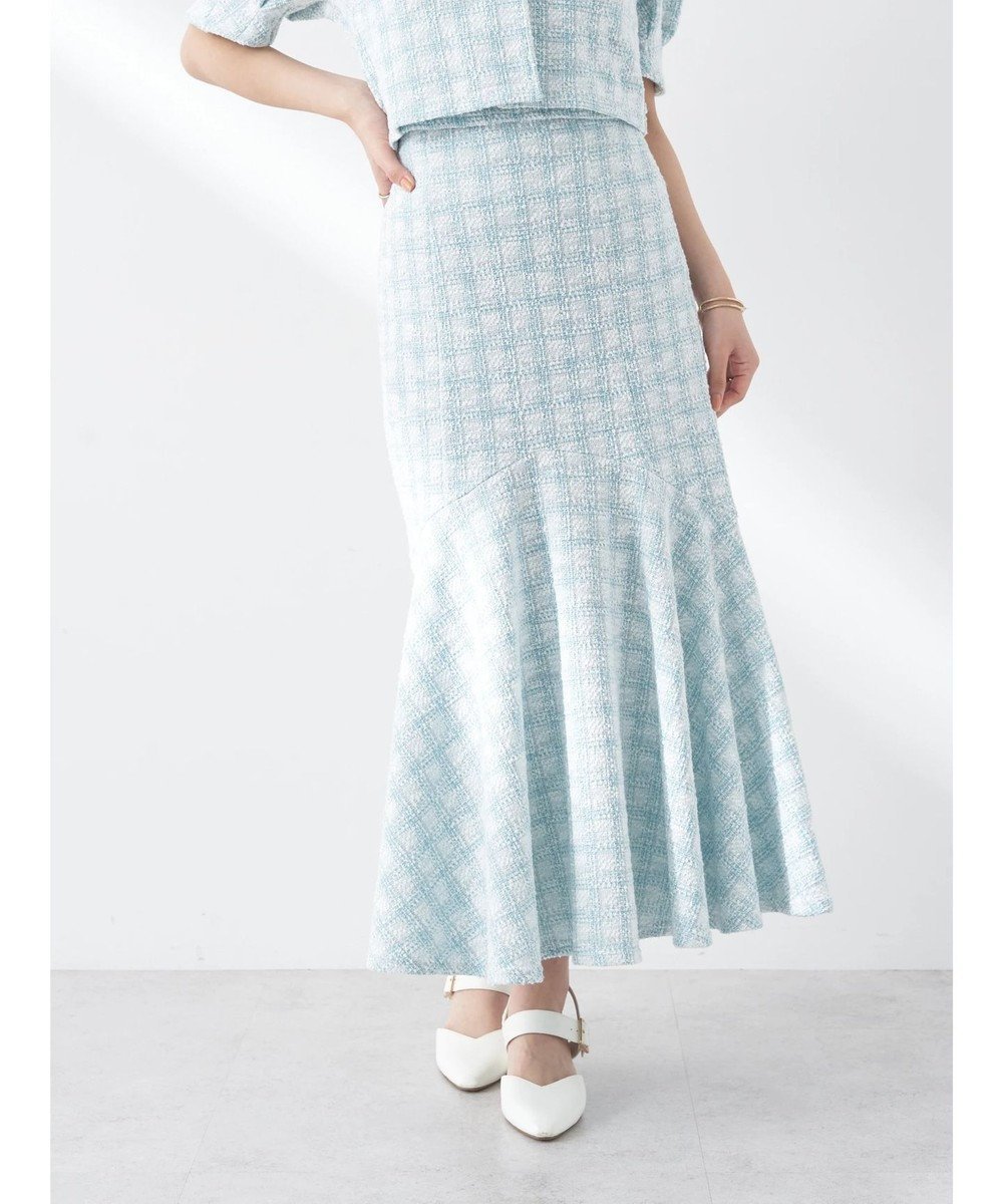 【アースミュージックアンドエコロジー/earth music&ecology】のカットソーツィードマーメイドスカート インテリア・キッズ・メンズ・レディースファッション・服の通販 founy(ファニー) ファッション Fashion レディースファッション Fashion for Women スカート Skirts おすすめ Recommended / Our Picks ツイード Twill, Twill Weave ポケット Pocket, Pocket Detail マーメイド Mermaid, Fishtail Silhouette エレガント 上品 Elegant 夏 Summer 春 Spring S/S・春夏 SS, Spring/Summer, Warm Season Check Green|ID: prp329100004657108 ipo3291000000034252826