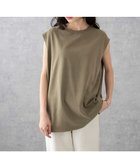 【ウィゴー/WEGO】の【5色3サイズ展開/ユニセックス着用ITEM/洗える/綿100%】スリーブレスコットンT カーキ|ID: prp329100004657111 ipo3291000000033688316