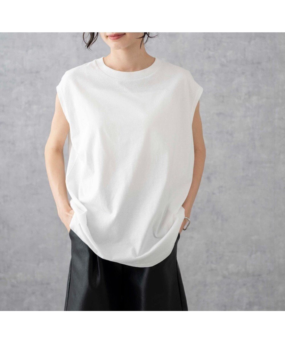 【ウィゴー/WEGO】の【5色3サイズ展開/ユニセックス着用ITEM/洗える/綿100%】スリーブレスコットンT インテリア・キッズ・メンズ・レディースファッション・服の通販 founy(ファニー) 　ファッション　Fashion　レディースファッション　Fashion for Women　トップス・カットソー　Cut & Sew Tops　春　Spring　洗える　Machine Washable　スマホ　Smartphone, Mobile Device　スラックス　Slacks, Dress Pants　タンク　Tank Top, Sleeveless Top　デニム　Denim, Jeans Material　トレンド　Trend, Trending Now　定番　Standard, Basic Item　ノースリーブ　Sleeveless, No-Sleeve　無地　Plain, Solid Color　ワイド　Wide, Wide Fit　S/S・春夏　SS, Spring/Summer, Warm Season　おすすめ　Recommended / Our Picks　夏　Summer　ホワイト|ID: prp329100004657111 ipo3291000000033688318
