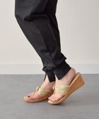 【インター ショシュール/INTER-CHAUSSURES】の【ITALIAN SHOEMAKERS】ミックスメッシュ厚底トングサンダル ベージュ|ID: prp329100004657120 ipo3291000000033688423
