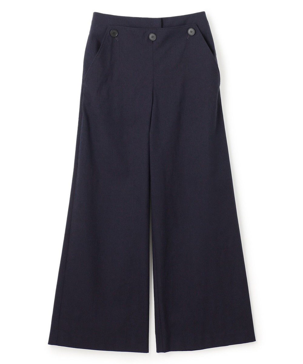 【ジョゼフ/JOSEPH】のクリスピーストレッチ ワイドトラウザーズ インテリア・キッズ・メンズ・レディースファッション・服の通販 founy(ファニー) 　ファッション　Fashion　レディースファッション　Fashion for Women　パンツ　Pants & Trousers　ストレッチ　Stretch, Stretchy Fabric　フロント　Front, Front Design　リネン　Linen, Linen Fabric　ワイド　Wide, Wide Fit　夏　Summer　春　Spring　S/S・春夏　SS, Spring/Summer, Warm Season　Navy|ID: prp329100004657133 ipo3291000000033688529