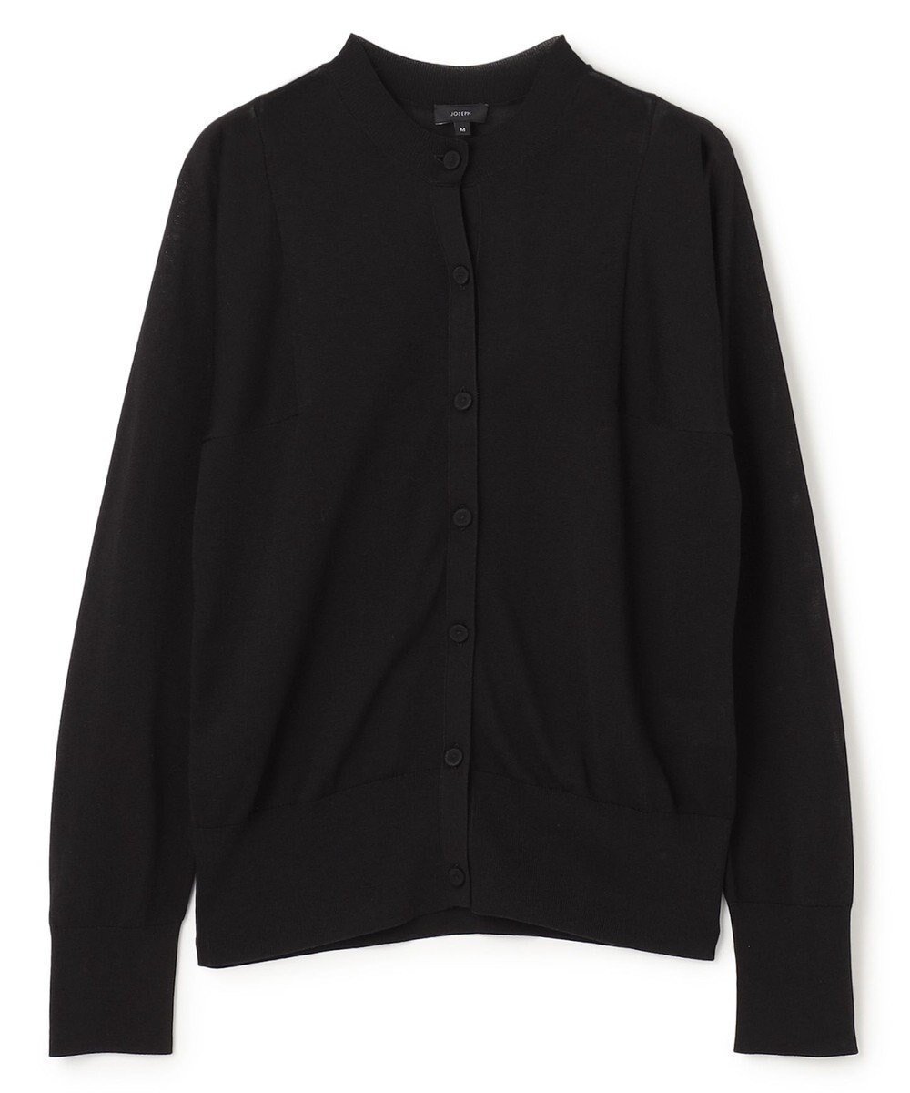 【ジョゼフ/JOSEPH】のテンセルビスコース カーディガン インテリア・キッズ・メンズ・レディースファッション・服の通販 founy(ファニー) 　ファッション　Fashion　レディースファッション　Fashion for Women　トップス・カットソー　Cut & Sew Tops　カーディガン・羽織り　Layered Style Cardigans　アウトレット　Outlet / Clearance　カーディガン　Cardigan, Knitwear　スクエア　Square, Square Shape　スペシャル　Special, Limited Edition　切替　Switching, Contrast Panel　夏　Summer　春　Spring　S/S・春夏　SS, Spring/Summer, Warm Season　Black|ID: prp329100004657136 ipo3291000000034254265