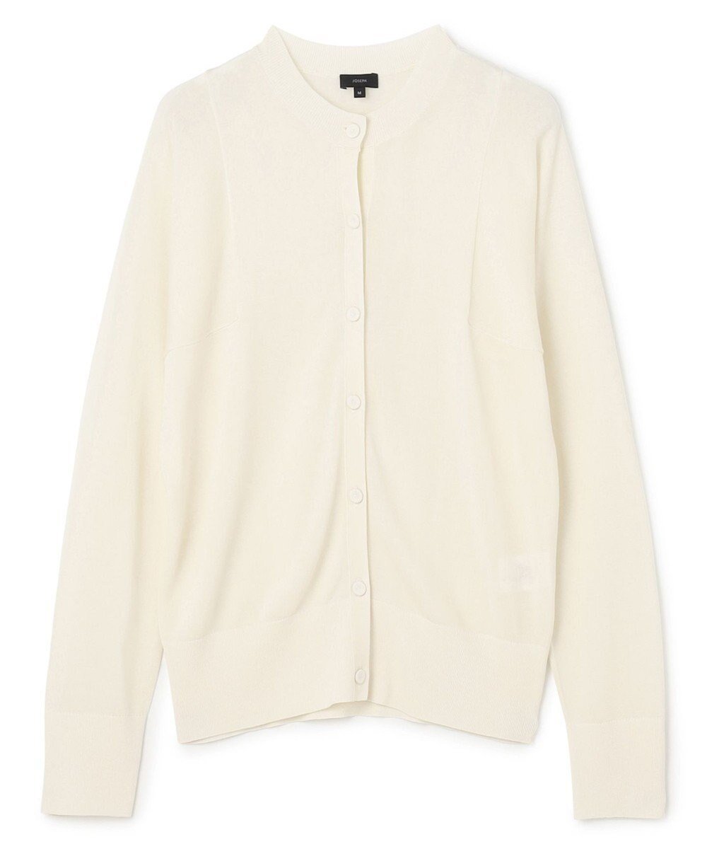 【ジョゼフ/JOSEPH】のテンセルビスコース カーディガン インテリア・キッズ・メンズ・レディースファッション・服の通販 founy(ファニー) 　ファッション　Fashion　レディースファッション　Fashion for Women　トップス・カットソー　Cut & Sew Tops　カーディガン・羽織り　Layered Style Cardigans　アウトレット　Outlet / Clearance　カーディガン　Cardigan, Knitwear　スクエア　Square, Square Shape　スペシャル　Special, Limited Edition　切替　Switching, Contrast Panel　夏　Summer　春　Spring　S/S・春夏　SS, Spring/Summer, Warm Season　Ivory|ID: prp329100004657136 ipo3291000000034254266