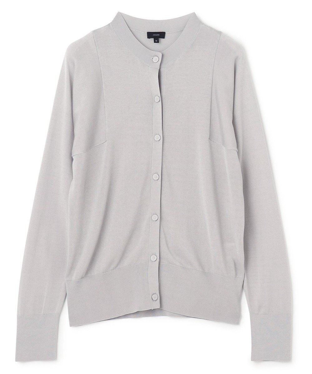 【ジョゼフ/JOSEPH】のテンセルビスコース カーディガン インテリア・キッズ・メンズ・レディースファッション・服の通販 founy(ファニー) 　ファッション　Fashion　レディースファッション　Fashion for Women　トップス・カットソー　Cut & Sew Tops　カーディガン・羽織り　Layered Style Cardigans　アウトレット　Outlet / Clearance　カーディガン　Cardigan, Knitwear　スクエア　Square, Square Shape　スペシャル　Special, Limited Edition　切替　Switching, Contrast Panel　夏　Summer　春　Spring　S/S・春夏　SS, Spring/Summer, Warm Season　Grey|ID: prp329100004657136 ipo3291000000034254267
