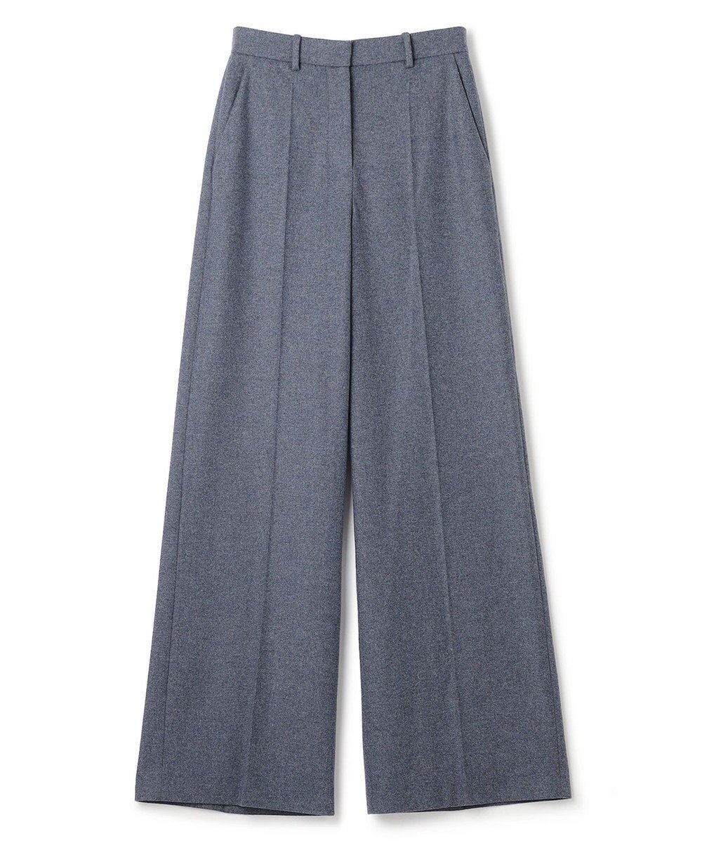 【ジョゼフ/JOSEPH】のフランネルストレッチ フルレングストラウザーズ インテリア・キッズ・メンズ・レディースファッション・服の通販 founy(ファニー) 　ファッション　Fashion　レディースファッション　Fashion for Women　パンツ　Pants & Trousers　ストレッチ　Stretch, Stretchy Fabric　センター　Center, Center Line　フロント　Front, Front Design　プリーツ　Pleats, Pleated　ポケット　Pocket, Pocket Detail　冬　Winter / This Winter　A/W・秋冬　Autumn/Winter　軽量　Lightweight, Ultra Light　Cloudy Blue|ID: prp329100004657145 ipo3291000000033688600