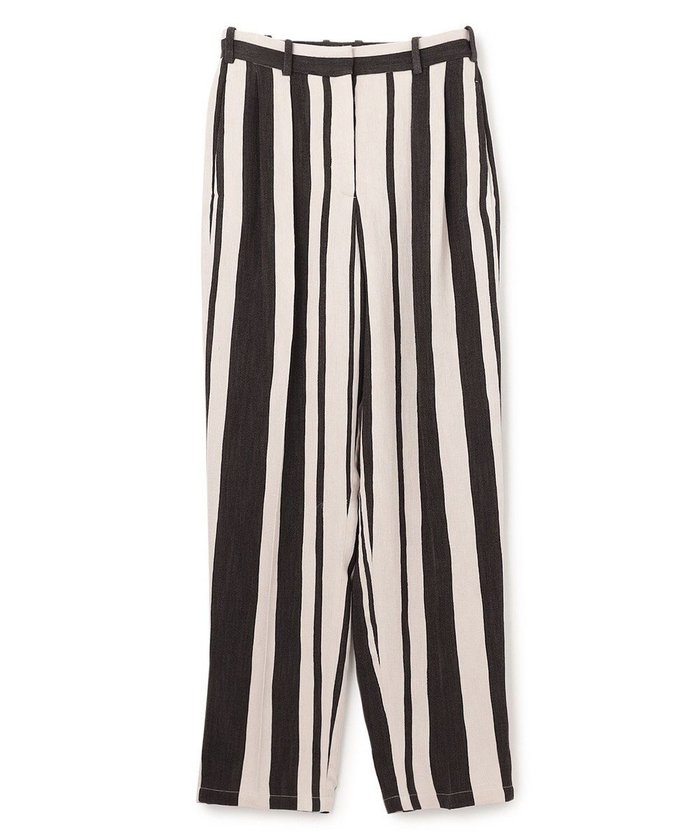 【ジョゼフ/JOSEPH】のジョゼフストライプ トラウザーズ インテリア・キッズ・メンズ・レディースファッション・服の通販 founy(ファニー) https://founy.com/ ファッション Fashion レディースファッション Fashion for Women パンツ Pants & Trousers シルク Silk, 100% Silk ストライプ Stripe, Striped Pattern フィット Fit, Slim Fit フロント Front, Front Design プリーツ Pleats, Pleated リラックス Relax, Relaxed Fit 夏 Summer 春 Spring S/S・春夏 SS, Spring/Summer, Warm Season |ID: prp329100004657154 ipo3291000000033688622
