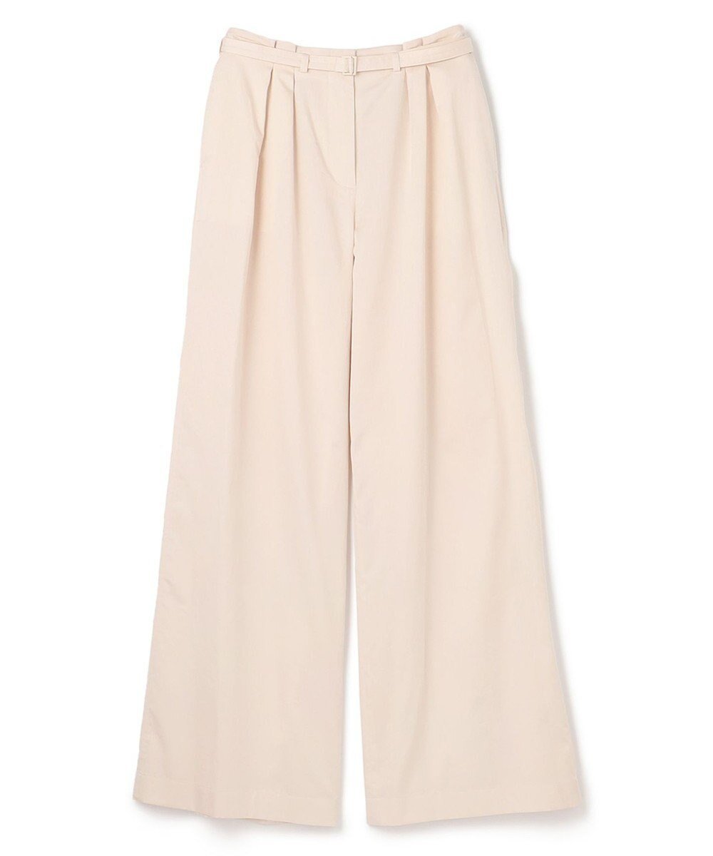 【ジョゼフ/JOSEPH】のライトコットンサテン ワイドストレートトラウザーズ インテリア・キッズ・メンズ・レディースファッション・服の通販 founy(ファニー) 　ファッション　Fashion　レディースファッション　Fashion for Women　パンツ　Pants & Trousers　コンパクト　Compact, Small Size　サテン　Satin, Glossy Fabric　ストレート　Straight, Straight Cut　フロント　Front, Front Design　モダン　Modern, Contemporary　夏　Summer　春　Spring　S/S・春夏　SS, Spring/Summer, Warm Season　Papyrus|ID: prp329100004657159 ipo3291000000033688645