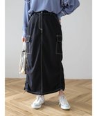 【グリーンパークス/Green Parks】の・SUGAR SPOON 配色stカーゴスカート Black|ID: prp329100004657165 ipo3291000000034275584