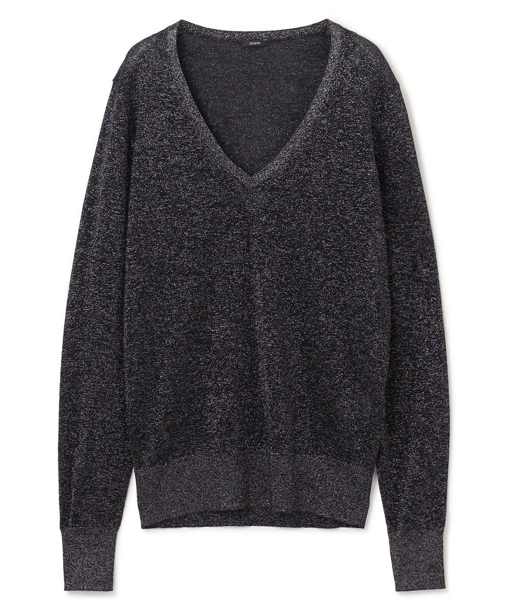 【ジョゼフ/JOSEPH】の【洗える】ルレックス Vネックニット 人気、トレンドファッション・服の通販 founy(ファニー) 　ファッション　Fashion　レディースファッション　Fashion for Women　トップス・カットソー　Cut & Sew Tops　ニット　Knit Tops & Sweaters　Vネックトップス　V-Neck Tops / V-Cut Neckline Shirts　インナー　Innerwear　ジャケット　Jacket, Outerwear　スリーブ　Sleeve, Long Sleeve / Short Sleeve　セーター　Sweater, Knitwear　フィット　Fit, Slim Fit　レギュラー　Regular, Standard Fit　ロング　Long, Long-Length　夏　Summer　定番　Standard, Basic Item　春　Spring　S/S・春夏　SS, Spring/Summer, Warm Season　洗える　Machine Washable　軽量　Lightweight, Ultra Light　 other-1|ID: prp329100004657185 ipo3291000000034515453