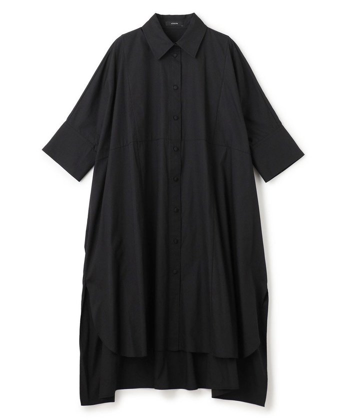 【ジョゼフ/JOSEPH】のポプリン ドレス インテリア・キッズ・メンズ・レディースファッション・服の通販 founy(ファニー) https://founy.com/ ファッション Fashion レディースファッション Fashion for Women ワンピース Dresses フォーマル・パーティードレス・結婚式用ドレス Elegant & Casual Dresses カフス Cuff Design コクーン Cocoon, Cocoon Silhouette ドレス Dress, One-Piece フロント Front, Front Design 夏 Summer 春 Spring S/S・春夏 SS, Spring/Summer, Warm Season 無地 Plain, Solid Color |ID: prp329100004657201 ipo3291000000033688820