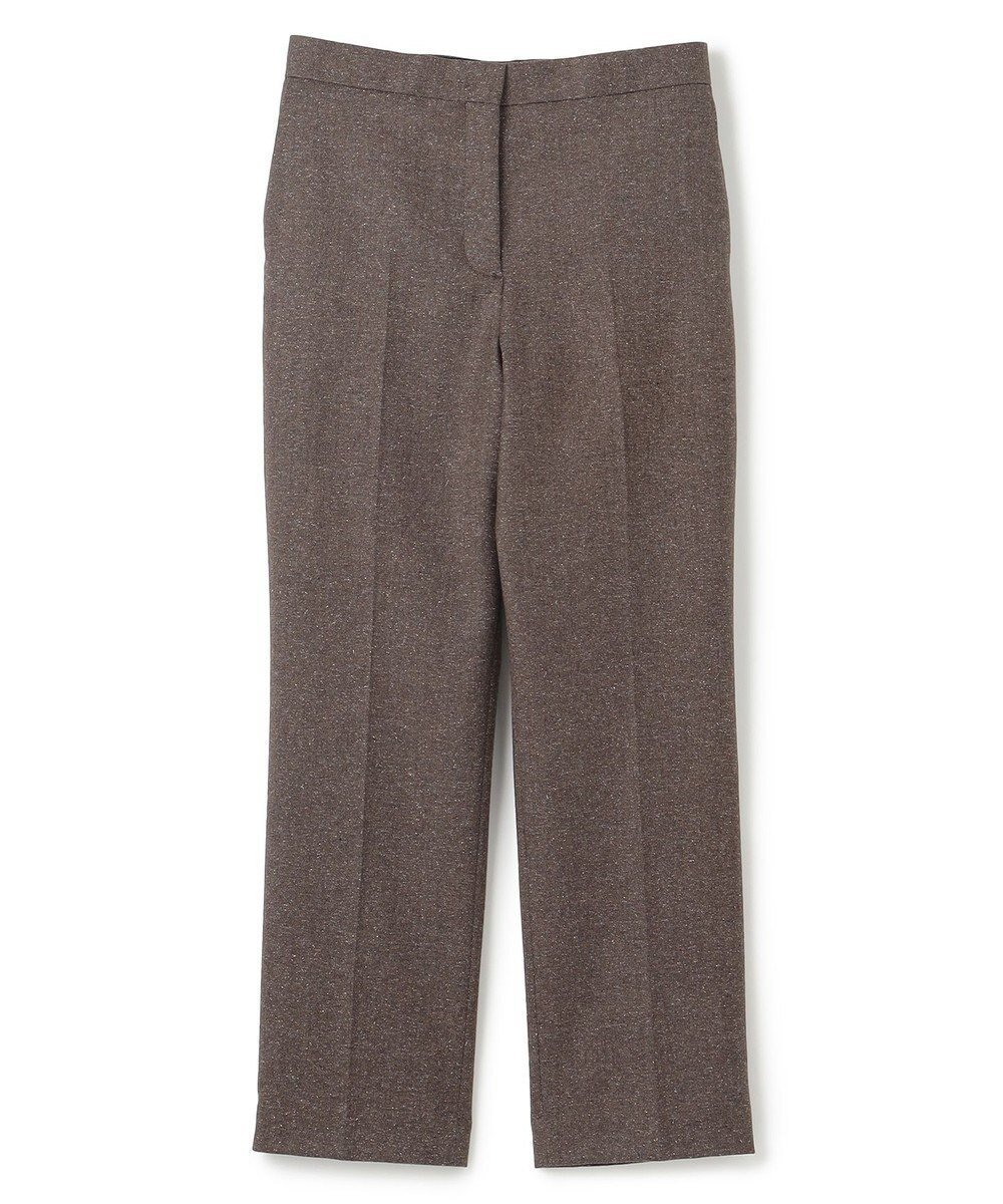 【ジョゼフ/JOSEPH】のウールシルクネップ クロップドトラウザーズ インテリア・キッズ・メンズ・レディースファッション・服の通販 founy(ファニー) 　ファッション　Fashion　レディースファッション　Fashion for Women　パンツ　Pants & Trousers　アウトレット　Outlet / Clearance　クロップド　Cropped, Short Length　シルク　Silk, 100% Silk　シンプル　Simple, Minimal　ジャケット　Jacket, Outerwear　スペシャル　Special, Limited Edition　ツイード　Twill, Twill Weave　ネップ　Nepp, Slub Yarn　A/W・秋冬　Autumn/Winter　Brown|ID: prp329100004657227 ipo3291000000033688960