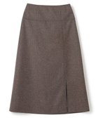 【ジョゼフ/JOSEPH】のウールシルクネップ ラップ風スカート 人気、トレンドファッション・服の通販 founy(ファニー) ファッション Fashion レディースファッション Fashion for Women スカート Skirts アウトレット Outlet / Clearance シルク Silk, 100% Silk スペシャル Special, Limited Edition スリット Slit, Slit Detail ツイード Twill, Twill Weave ネップ Nepp, Slub Yarn ミドル Middle Length, Mid Height ヨーク Yoke, Yoke Design ラップ Wrap, Wrap Design A/W・秋冬 Autumn/Winter thumbnail Brown|ID: prp329100004657231 ipo3291000000034959323