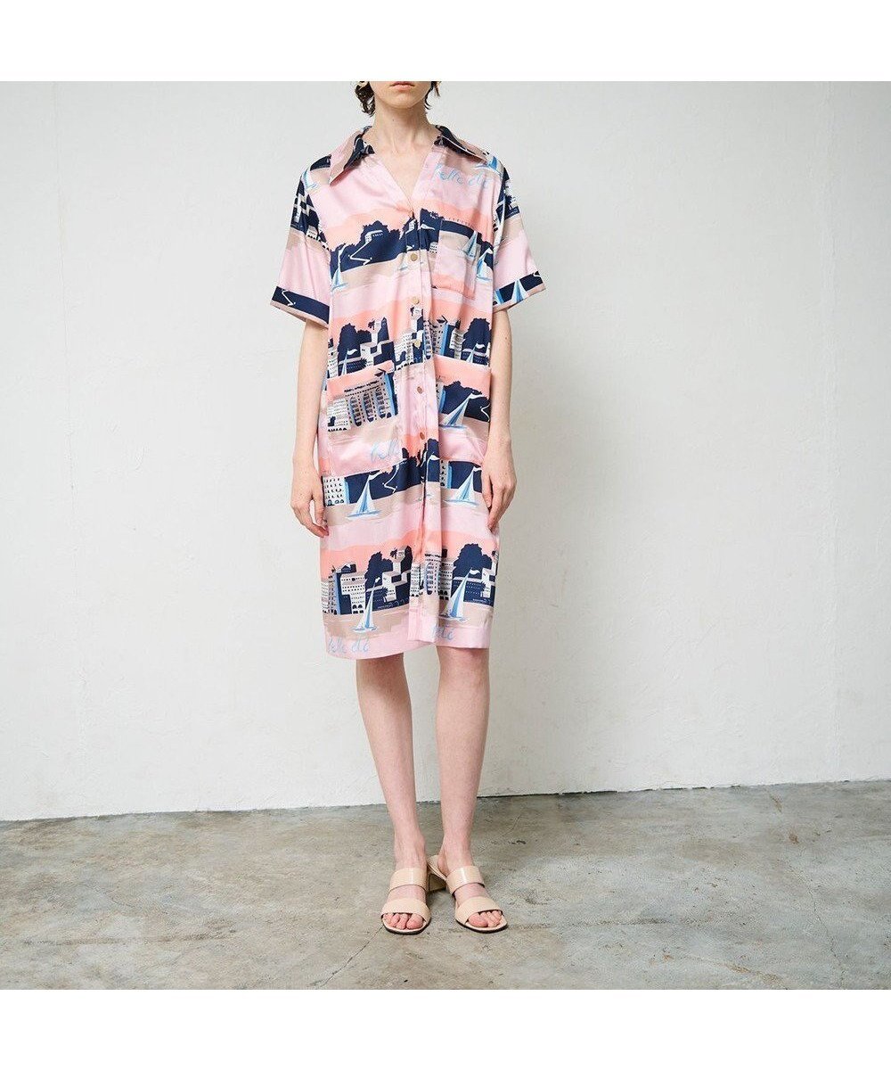 【グレース コンチネンタル/GRACE CONTINENTAL】のマリンプリントシャツドレス 人気、トレンドファッション・服の通販 founy(ファニー) 　ファッション　Fashion　レディースファッション　Fashion for Women　ワンピース　Dresses　フォーマル・パーティードレス・結婚式用ドレス　Elegant & Casual Dresses　シャツワンピース / 1枚で着映えコーデ　Shirt Dresses　おすすめ　Recommended / Our Picks　イタリア　Italy　クラシカル　Classical, Vintage-Inspired　セットアップ　Set-Up, Coordinated Outfit　ドレス　Dress, One-Piece　モチーフ　Motif, Design Theme　リゾート　Resort, Vacation Style　別注　Limited Edition, Custom Order　夏　Summer　春　Spring　S/S・春夏　SS, Spring/Summer, Warm Season　 other-1|ID: prp329100004657241 ipo3291000000033689075