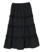 【アースミュージックアンドエコロジー/earth music&ecology】のミニフリルボリュームスカート Black|ID: prp329100004657278 ipo3291000000034275757