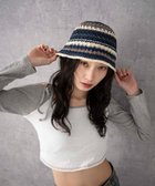 【ウィゴー/WEGO】のクロシェ編みボーダーハット 人気、トレンドファッション・服の通販 founy(ファニー) ファッション Fashion レディースファッション Fashion for Women キャップ&ハット Hats & Caps おすすめ Recommended / Our Picks クロシェ Crochet, Knitted Lace シンプル Simple, Minimal スマホ Smartphone, Mobile Device トレンド Trend, Trending Now ボーダー Border, Stripe 夏 Summer 帽子 Hat, Headwear thumbnail ネイビー|ID: prp329100004657285 ipo3291000000034991678