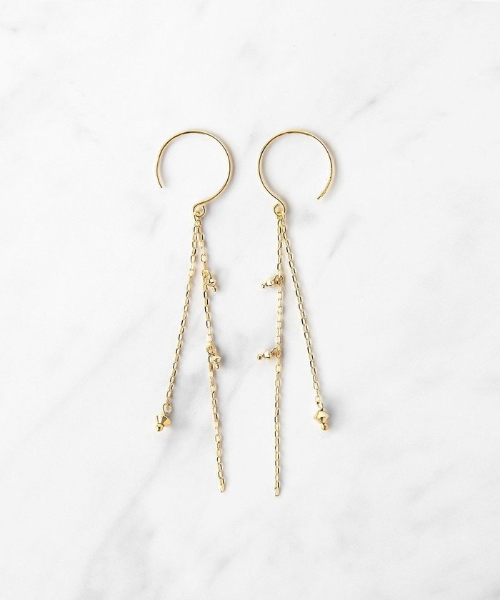 【トッカ/TOCCA】の【WEB限定】SEEDS PIERCED EARRINGS K10イエローゴールドピアス インテリア・キッズ・メンズ・レディースファッション・服の通販 founy(ファニー) https://founy.com/ ファッション Fashion レディースファッション Fashion for Women ジュエリー Jewelry ファッションリング Fashion Rings イヤリング・フープ・ドロップタイプ Hoop, Drop & Clip Earrings アクセサリー Fashion Accessories フープ Hoop, Hoop Earrings ポーチ Pouch, Small Case モダン Modern, Contemporary ランダム Random, Irregular |ID: prp329100004657329 ipo3291000000033690175