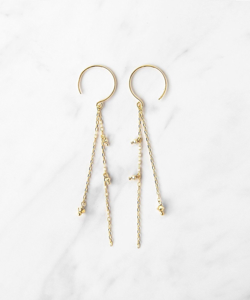 【トッカ/TOCCA】の【WEB限定】SEEDS PIERCED EARRINGS K10イエローゴールドピアス インテリア・キッズ・メンズ・レディースファッション・服の通販 founy(ファニー) 　ファッション　Fashion　レディースファッション　Fashion for Women　ジュエリー　Jewelry　ファッションリング　Fashion Rings　イヤリング・フープ・ドロップタイプ　Hoop, Drop & Clip Earrings　アクセサリー　Fashion Accessories　フープ　Hoop, Hoop Earrings　ポーチ　Pouch, Small Case　モダン　Modern, Contemporary　ランダム　Random, Irregular　イエローゴールド系|ID: prp329100004657329 ipo3291000000033690176