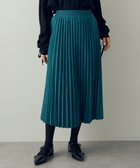 【イェッカ ヴェッカ/YECCA VECCA】のピーチ起毛プリーツスカート Blue Green|ID: prp329100004657431 ipo3291000000033707395
