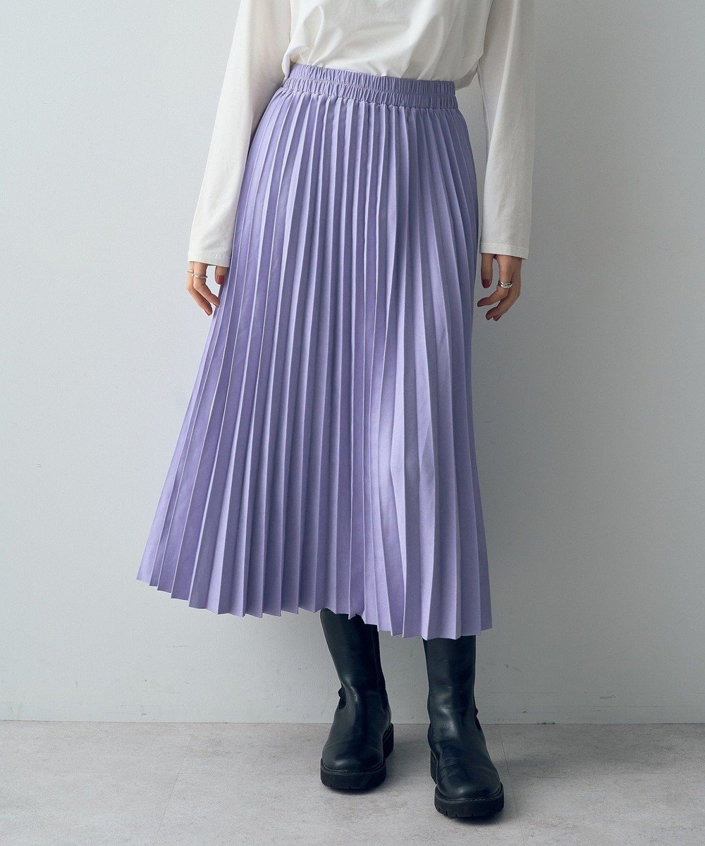 【イェッカ ヴェッカ/YECCA VECCA】のピーチ起毛プリーツスカート インテリア・キッズ・メンズ・レディースファッション・服の通販 founy(ファニー) ファッション Fashion レディースファッション Fashion for Women スカート Skirts プリーツスカート / 上品フェミニンスタイル Pleated Skirts おすすめ Recommended / Our Picks スウェット / スエット Sweatshirt, Sweatwear デニム Denim, Jeans Material ピーチ Peach, Soft Touch フェミニン Feminine, Girly プリーツ Pleats, Pleated ポケット Pocket, Pocket Detail エレガント 上品 Elegant A/W・秋冬 Autumn/Winter Lavender|ID: prp329100004657431 ipo3291000000033707396