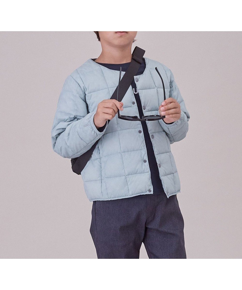 【アンフィーロ/UNFILO / KIDS】の【120-150cm】TAION クルージャケット(UNISEX) インテリア・キッズ・メンズ・レディースファッション・服の通販 founy(ファニー) 　ファッション　Fashion　キッズファッション　Fashion for Kids　アウター　Coat Outerwear /Kids　ユニセックス　Unisex, Genderless　インナー　Innerwear　コラボ　Collaboration, Collab　コンパクト　Compact, Small Size　ジャケット　Jacket, Outerwear　ダウン　Down, Puffer　パーカー　Hoodie, Parka　フェザー　Feather, Feather Detail　人気　Popular, Best Seller　A/W・秋冬　Autumn/Winter　防寒　Cold Protection, Winter-Ready　アイスミント|ID: prp329100004657454 ipo3291000000033707595