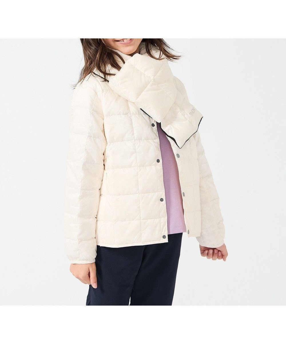 【アンフィーロ/UNFILO / KIDS】の【新色追加/120-150cm】TAION クルージャケット(UNISEX) インテリア・キッズ・メンズ・レディースファッション・服の通販 founy(ファニー) 　ファッション　Fashion　キッズファッション　Fashion for Kids　アウター　Coat Outerwear /Kids　ユニセックス　Unisex, Genderless　インナー　Innerwear　コラボ　Collaboration, Collab　コンパクト　Compact, Small Size　ジャケット　Jacket, Outerwear　ダウン　Down, Puffer　パーカー　Hoodie, Parka　フェザー　Feather, Feather Detail　人気　Popular, Best Seller　A/W・秋冬　Autumn/Winter　防寒　Cold Protection, Winter-Ready　【NEW】オフホワイト|ID: prp329100004657454 ipo3291000000035489181