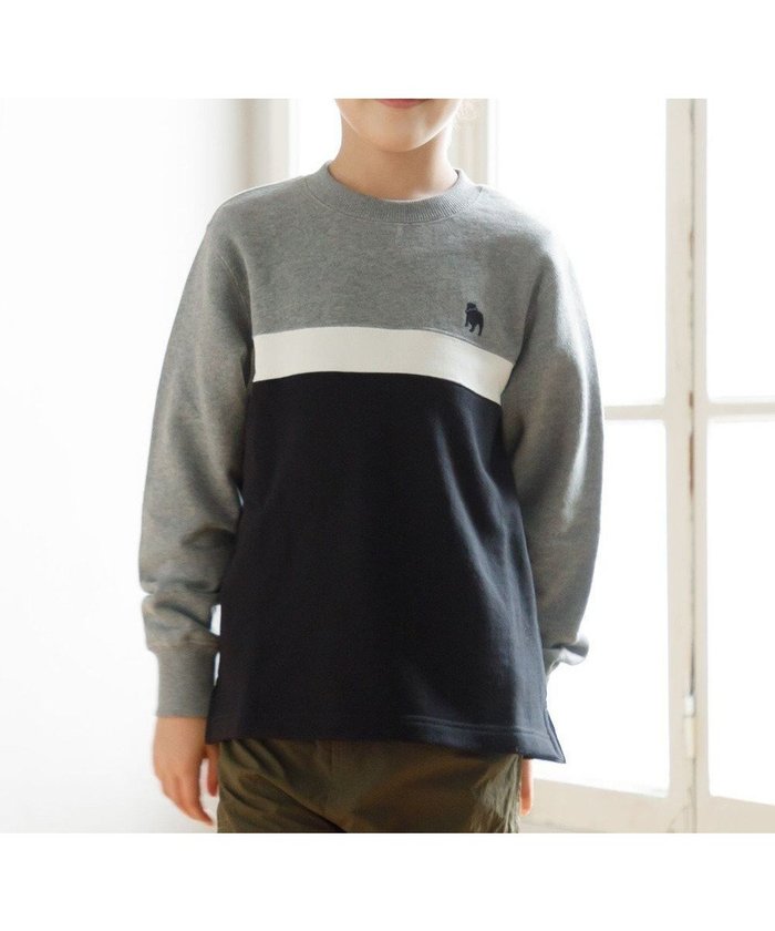 【ジェイ プレス/J.PRESS / KIDS】の【100-130cm】ブル刺繍 ブロッキングトレーナー インテリア・キッズ・メンズ・レディースファッション・服の通販 founy(ファニー) https://founy.com/ ファッション Fashion キッズファッション Fashion for Kids トップス・カットソー Cut & Sew Tops シンプル Simple, Minimal スウェット / スエット Sweatshirt, Sweatwear スマホ Smartphone, Mobile Device トレンド Trend, Trending Now トレーナー Sweatshirt, Trainer 人気 Popular, Best Seller ブロッキング Color Blocking, Panel Design モチーフ Motif, Design Theme A/W・秋冬 Autumn/Winter 冬 Winter / This Winter 2024年 2024 2024-2025秋冬・A/W Autumn/Winter 2024–25 AW24–25 |ID: prp329100004657456 ipo3291000000034198782