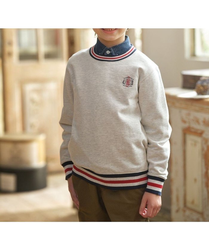 【ジェイ プレス/J.PRESS / KIDS】の【100-130cm】トリコリブコンビボーダー ミニ裏毛 トレーナー インテリア・キッズ・メンズ・レディースファッション・服の通販 founy(ファニー) https://founy.com/ ファッション Fashion キッズファッション Fashion for Kids トップス・カットソー Cut & Sew Tops シンプル Simple, Minimal スウェット / スエット Sweatshirt, Sweatwear スポーツ Sports, Activewear スマホ Smartphone, Mobile Device トレンド Trend, Trending Now トレーナー Sweatshirt, Trainer 定番 Standard, Basic Item 人気 Popular, Best Seller 長袖 Long Sleeve, Full Sleeve 無地 Plain, Solid Color A/W・秋冬 Autumn/Winter 冬 Winter / This Winter 2025年 2025 2025-2026秋冬・A/W Autumn/Winter 2025–26 AW25–26 |ID: prp329100004657457 ipo3291000000034209935