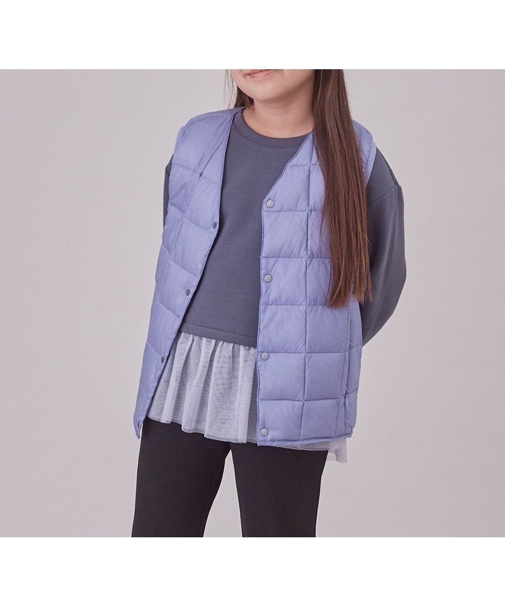 【アンフィーロ/UNFILO / KIDS】の【120-150cm】TAION Vネックベスト(UNISEX) インテリア・キッズ・メンズ・レディースファッション・服の通販 founy(ファニー) 　ファッション　Fashion　キッズファッション　Fashion for Kids　アウター　Coat Outerwear /Kids　ユニセックス　Unisex, Genderless　インナー　Innerwear　コラボ　Collaboration, Collab　コンパクト　Compact, Small Size　ジャケット　Jacket, Outerwear　ダウン　Down, Puffer　パーカー　Hoodie, Parka　フェザー　Feather, Feather Detail　ベスト　Vest, Waistcoat　人気　Popular, Best Seller　冬　Winter / This Winter　A/W・秋冬　Autumn/Winter　防寒　Cold Protection, Winter-Ready　ラベンダー|ID: prp329100004657464 ipo3291000000033707695