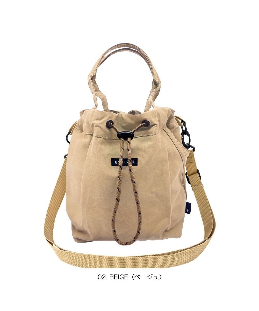 【ルートート/ROOTOTE】の3649【撥水・軽量】SC.サコッシュ.ドローストリング-A インテリア・キッズ・メンズ・レディースファッション・服の通販 founy(ファニー) 　ファッション　Fashion　レディースファッション　Fashion for Women　ウォレット　Wallet　カメラ　Camera Accessories　軽量　Lightweight, Ultra Light　ショルダー　Shoulder, Shoulder Strap　シンプル　Simple, Minimal　ドローストリング　Drawstring, Pull Cord　プリント　Print, Printed Pattern　ポケット　Pocket, Pocket Detail　ランダム　Random, Irregular　02:ベージュ|ID: prp329100004657471 ipo3291000000033707736