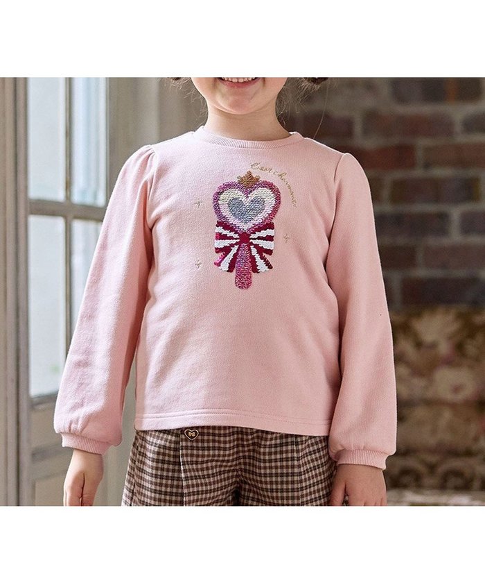【エニィ/ANY / KIDS】のミラクルスパンコールトレーナー インテリア・キッズ・メンズ・レディースファッション・服の通販 founy(ファニー) https://founy.com/ ファッション Fashion キッズファッション Fashion for Kids トップス・カットソー Cut & Sew Tops スウェット / スエット Sweatshirt, Sweatwear スパンコール Sequins, Sequin Embellishment トレーナー Sweatshirt, Trainer ネコ Cat, Feline Motif 長袖 Long Sleeve, Full Sleeve パターン Pattern, Design Print ポケット Pocket, Pocket Detail モチーフ Motif, Design Theme ラベンダー Lavender A/W・秋冬 Autumn/Winter |ID: prp329100004657475 ipo3291000000033707786