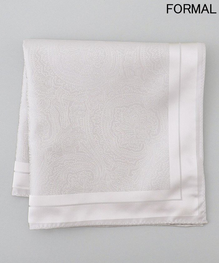 【五大陸/gotairiku / MEN】の【WEAR BLACK】シルク100% フォーマルチーフ_ペイズリー インテリア・キッズ・メンズ・レディースファッション・服の通販 founy(ファニー) https://founy.com/ ファッション Fashion メンズファッション Fashion for Men シルク Silk, 100% Silk スーツ Suit, Formalwear フォーマル Formal, Dressy ペイズリー Paisley, Ethnic Pattern ポケット Pocket, Pocket Detail |ID: prp329100004657478 ipo3291000000034505119