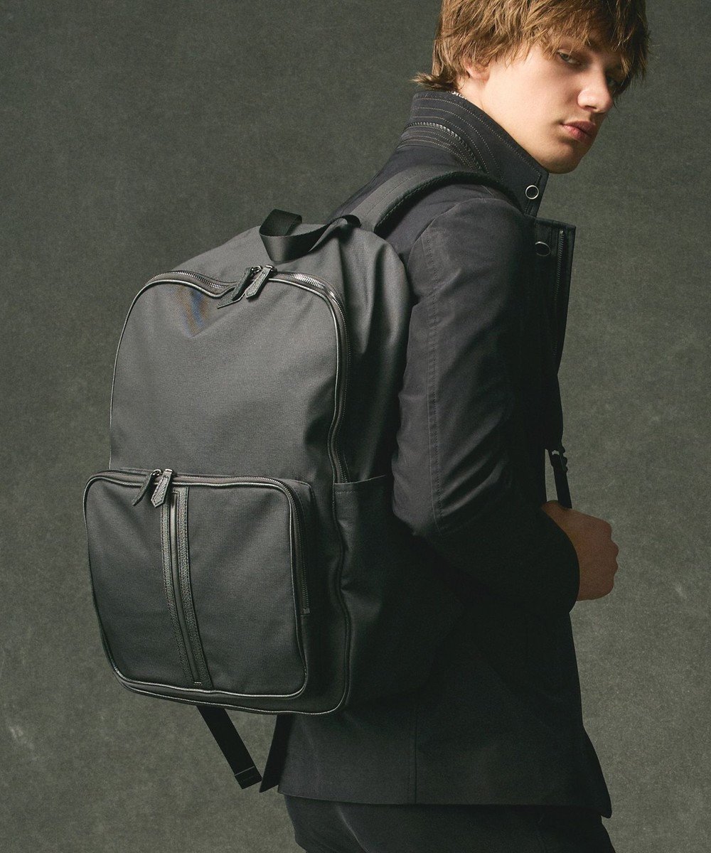 【ジョセフ アブード/JOSEPH ABBOUD / MEN】の【軽量/撥水】インターレース バッグバッグ インテリア・キッズ・メンズ・レディースファッション・服の通販 founy(ファニー) 　ファッション　Fashion　メンズファッション　Fashion for Men　バッグ　Bags　おすすめ　Recommended / Our Picks　スタイリッシュ　Stylish, Fashionable　スマート　Smart, Elegant　リュック　Backpack, Rucksack　レース　Lace, Lace Fabric　旅行　Travel　軽量　Lightweight, Ultra Light　ブラック系|ID: prp329100004657489 ipo3291000000033707928