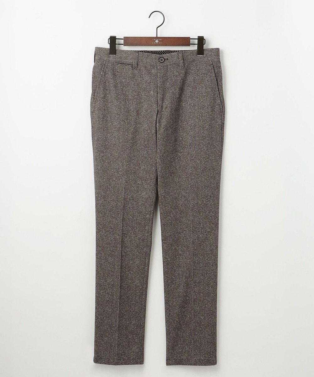 【ジョセフ アブード/JOSEPH ABBOUD / MEN】の【ウエストも伸びる!/ストレッチ】エアロムリネ コンフォートジャージ パンツ インテリア・キッズ・メンズ・レディースファッション・服の通販 founy(ファニー) 　ファッション　Fashion　メンズファッション　Fashion for Men　ボトムス　Bottoms　おすすめ　Recommended / Our Picks　シャーリング　Shirring, Ruched　シンプル　Simple, Minimal　ストレッチ　Stretch, Stretchy Fabric　スラックス　Slacks, Dress Pants　フィット　Fit, Slim Fit　プリント　Print, Printed Pattern　メランジ　Melange, Mixed Yarn　A/W・秋冬　Autumn/Winter　ブラウン系|ID: prp329100004657507 ipo3291000000033707997