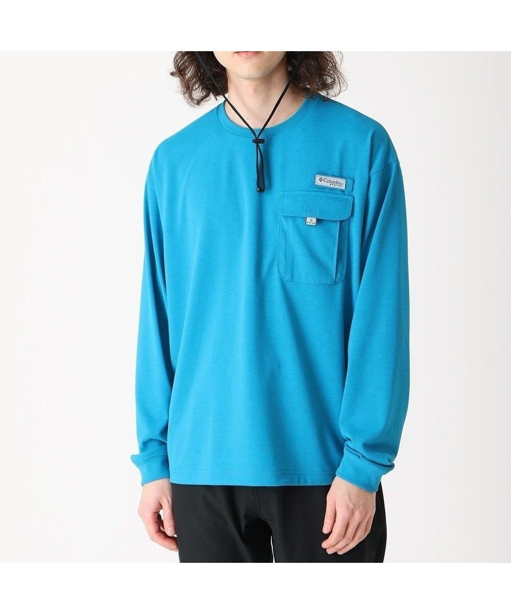 【コロンビア/Columbia / MEN】のColumbia/ バーンノベルロングスリーブクルー /コロンビア インテリア・キッズ・メンズ・レディースファッション・服の通販 founy(ファニー) 　ファッション　Fashion　メンズファッション　Fashion for Men　トップス・カットソー　Cut & Sew Tops　メンズシャツ　Shirts　おすすめ　Recommended / Our Picks　アウトドア　Outdoor Clothing　カットソー　Cut and Sewn Top　スリーブ　Sleeve, Long Sleeve / Short Sleeve　トレンド　Trend, Trending Now　リラックス　Relax, Relaxed Fit　ロング　Long, Long-Length　夏　Summer　S/S・春夏　SS, Spring/Summer, Warm Season　A/W・秋冬　Autumn/Winter　Blue Echo|ID: prp329100004657533 ipo3291000000035004599