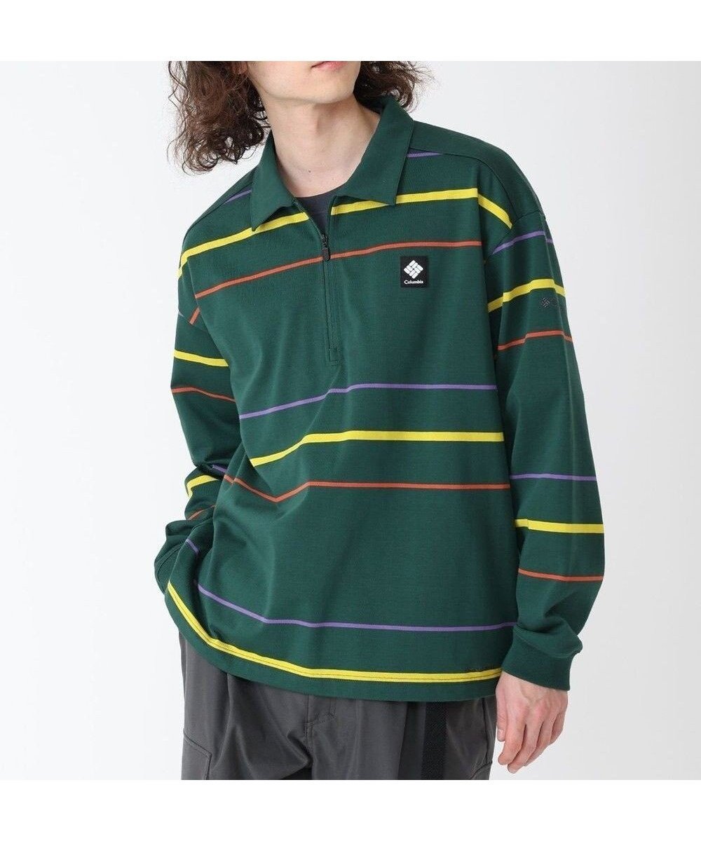 【コロンビア/Columbia / MEN】のColumbia/ キャロリーナアベニューハーフジップポロ /コロンビア インテリア・キッズ・メンズ・レディースファッション・服の通販 founy(ファニー) 　ファッション　Fashion　メンズファッション　Fashion for Men　トップス・カットソー　Cut & Sew Tops　メンズシャツ　Shirts　ポロシャツ / きれいめカジュアルスタイル　Polo Shirts　おすすめ　Recommended / Our Picks　アウトドア　Outdoor Clothing　トレンド　Trend, Trending Now　フィット　Fit, Slim Fit　ボーダー　Border, Stripe　ポロシャツ　Polo Shirt, Collared Tee　リラックス　Relax, Relaxed Fit　ロング　Long, Long-Length　夏　Summer　S/S・春夏　SS, Spring/Summer, Warm Season　A/W・秋冬　Autumn/Winter　Rain Forest|ID: prp329100004657535 ipo3291000000034188449