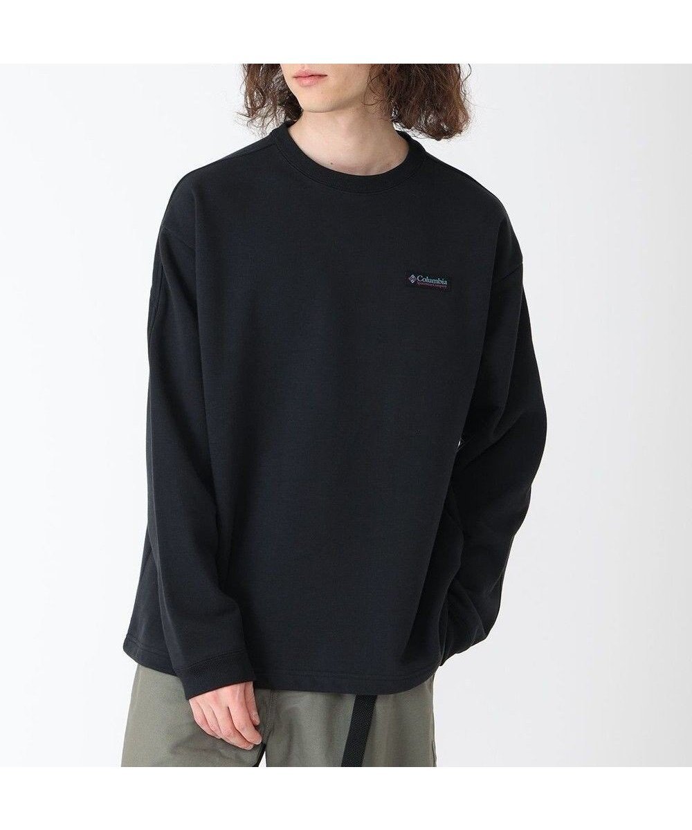 【コロンビア/Columbia / MEN】のColumbia/ ポプラーリッジスウェットクルー /コロンビア インテリア・キッズ・メンズ・レディースファッション・服の通販 founy(ファニー) 　ファッション　Fashion　メンズファッション　Fashion for Men　トップス・カットソー　Cut & Sew Tops　メンズシャツ　Shirts　おすすめ　Recommended / Our Picks　アウトドア　Outdoor Clothing　カットソー　Cut and Sewn Top　トレンド　Trend, Trending Now　フィット　Fit, Slim Fit　フロント　Front, Front Design　リラックス　Relax, Relaxed Fit　切替　Switching, Contrast Panel　夏　Summer　S/S・春夏　SS, Spring/Summer, Warm Season　A/W・秋冬　Autumn/Winter　Black|ID: prp329100004657536 ipo3291000000034615949