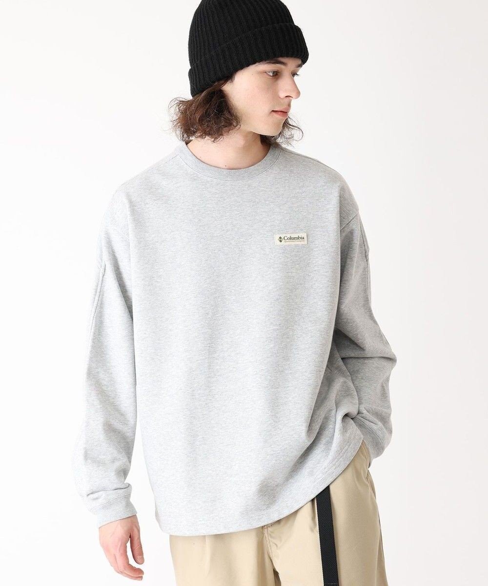 【コロンビア/Columbia / MEN】のColumbia/ ポプラーリッジスウェットクルー /コロンビア インテリア・キッズ・メンズ・レディースファッション・服の通販 founy(ファニー) 　ファッション　Fashion　メンズファッション　Fashion for Men　トップス・カットソー　Cut & Sew Tops　メンズシャツ　Shirts　おすすめ　Recommended / Our Picks　アウトドア　Outdoor Clothing　カットソー　Cut and Sewn Top　トレンド　Trend, Trending Now　フィット　Fit, Slim Fit　フロント　Front, Front Design　リラックス　Relax, Relaxed Fit　切替　Switching, Contrast Panel　夏　Summer　S/S・春夏　SS, Spring/Summer, Warm Season　A/W・秋冬　Autumn/Winter　Columbia Grey Heather|ID: prp329100004657536 ipo3291000000034615950