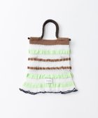 【トリコテ/Tricote】のボーダーシアー ニットバッグ 90WHITE|ID: prp329100004657563 ipo3291000000033708491
