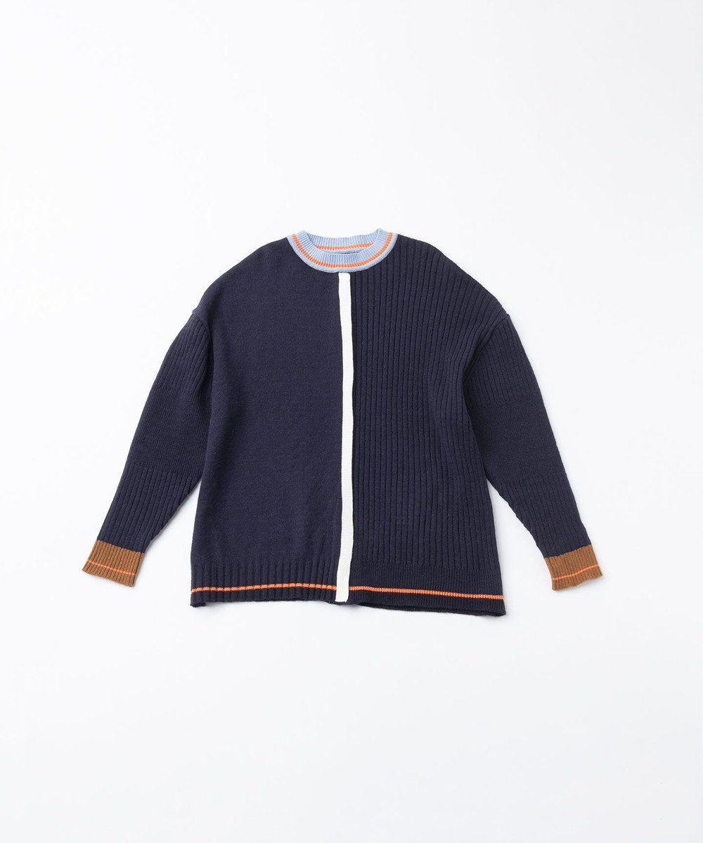 【トリコテ/Tricote】のセンターライン オーバーセーター インテリア・キッズ・メンズ・レディースファッション・服の通販 founy(ファニー) 　ファッション　Fashion　レディースファッション　Fashion for Women　トップス・カットソー　Cut & Sew Tops　ニット　Knit Tops & Sweaters　センター　Center, Center Line　セーター　Sweater, Knitwear　夏　Summer　S/S・春夏　SS, Spring/Summer, Warm Season　A/W・秋冬　Autumn/Winter　39NAVY|ID: prp329100004657568 ipo3291000000033708518