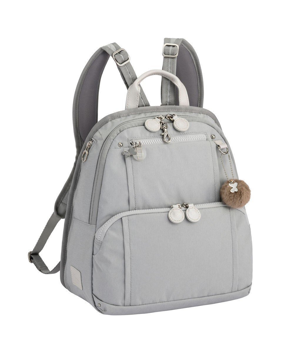 【エースバッグズアンドラゲッジ/ACE BAGS & LUGGAGE】のKanana project PJ8-3rdサマー リュックサック 68331 カナナプロジェクト インテリア・キッズ・メンズ・レディースファッション・服の通販 founy(ファニー) 　ファッション　Fashion　レディースファッション　Fashion for Women　バッグ　Bags　傘　Umbrella, Parasol　抗菌　Antibacterial, Bacteria-Resistant　サマー　Summer, Summer Style　パール　Pearl, Pearl Accent　フィット　Fit, Slim Fit　フロント　Front, Front Design　ポケット　Pocket, Pocket Detail　ミックス　Mix, Mixed Style　メッシュ　Mesh, Net Fabric　リュック　Backpack, Rucksack　エレガント 上品　Elegant　ライトグレー|ID: prp329100004657584 ipo3291000000034991697