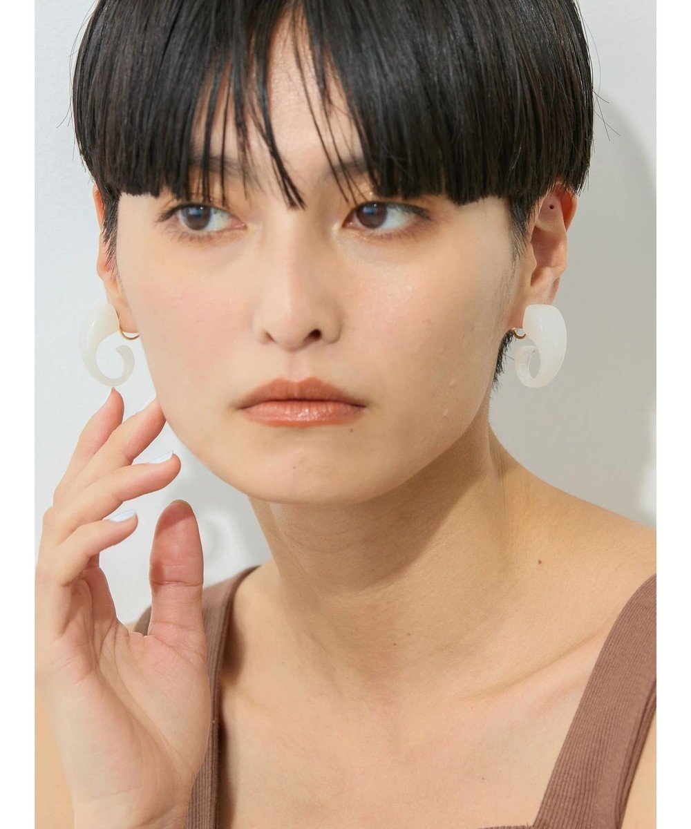 【アメリカンホリック/AMERICAN HOLIC】のスパイラル樹脂イヤリング 人気、トレンドファッション・服の通販 founy(ファニー) 　ファッション　Fashion　レディースファッション　Fashion for Women　ジュエリー　Jewelry　ファッションリング　Fashion Rings　イヤリング・フープ・ドロップタイプ　Hoop, Drop & Clip Earrings　アクセサリー　Fashion Accessories　イヤリング　Earrings　マーブル　Marble, Marble Pattern　モチーフ　Motif, Design Theme　軽量　Lightweight, Ultra Light　 other-1|ID: prp329100004657586 ipo3291000000033708835