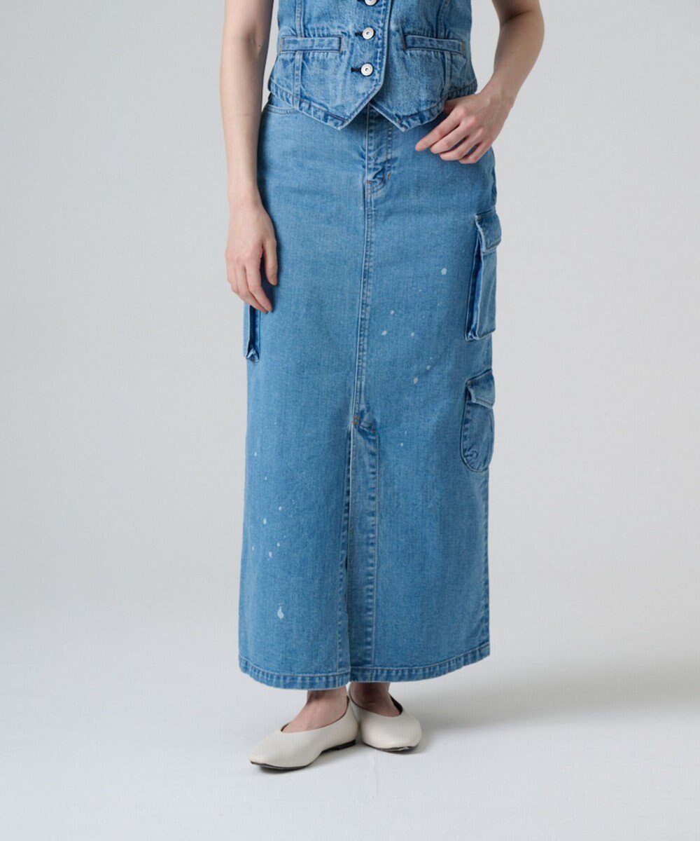 【リポトレンタアンニ/Ripo trenta anni】のDENIM CARGO SK デニムスカート 人気、トレンドファッション・服の通販 founy(ファニー) 　ファッション　Fashion　レディースファッション　Fashion for Women　スカート　Skirts　デニムスカート・カジュアルスカート　Denim Skirts　インディゴ　Indigo Denim　カーゴパンツ　Cargo Pants, Utility Pants　スリット　Slit, Slit Detail　デニム　Denim, Jeans Material　A/W・秋冬　Autumn/Winter　S/S・春夏　SS, Spring/Summer, Warm Season　夏　Summer　 other-1|ID: prp329100004657596 ipo3291000000034276270